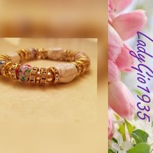 White Gemstone Bracelet